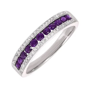 14KT White Gold & Diamond Fashion Ring -1/8 ctw