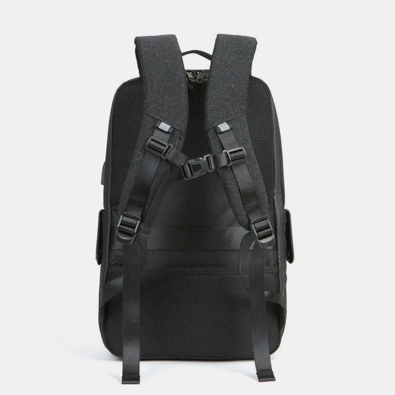 15 Inch Business Durable Travel Laptop Backpack with USB Charging Port Headphone Jack
