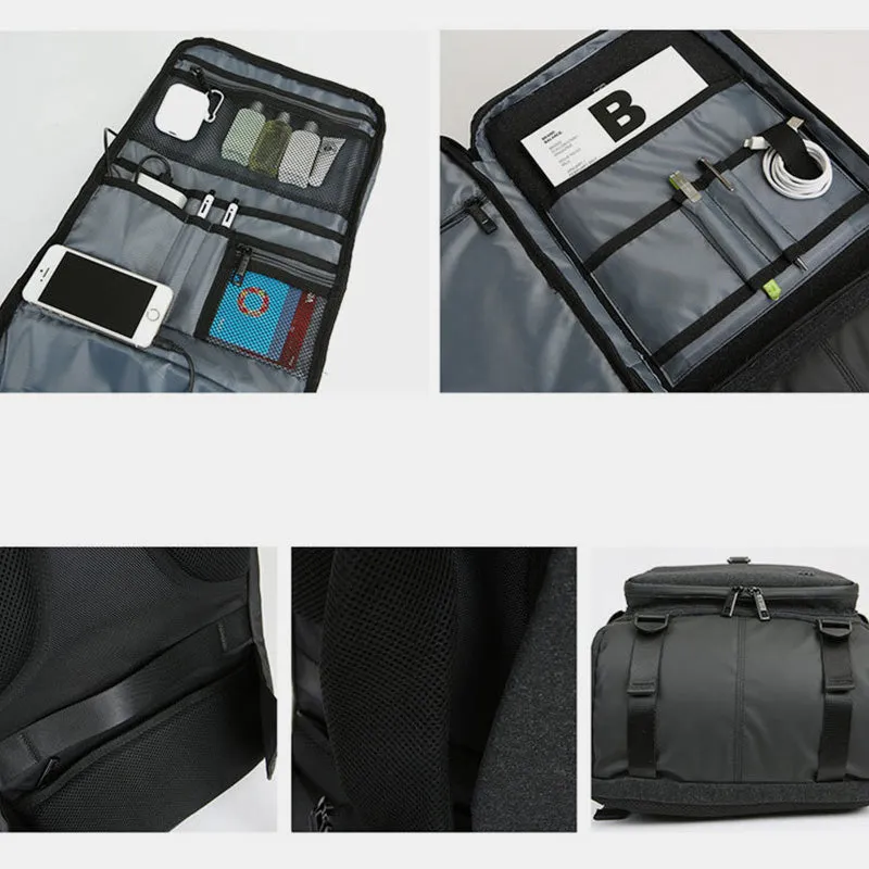 15 Inch Business Durable Travel Laptop Backpack with USB Charging Port Headphone Jack