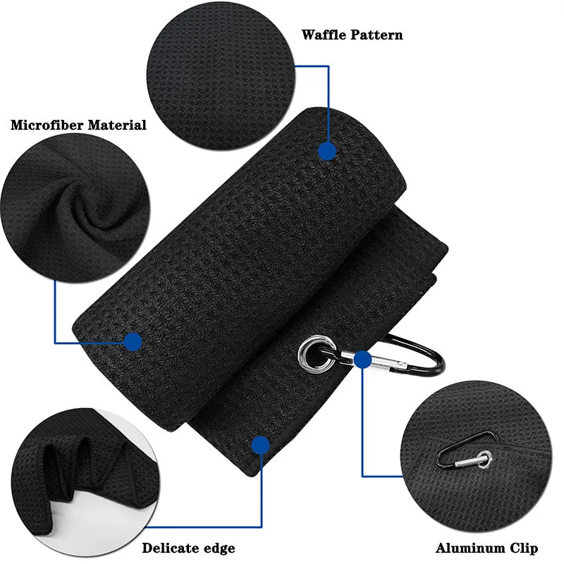 3 Pack Golf Towels for Golf Bags Tri-fold 24’’X16’’