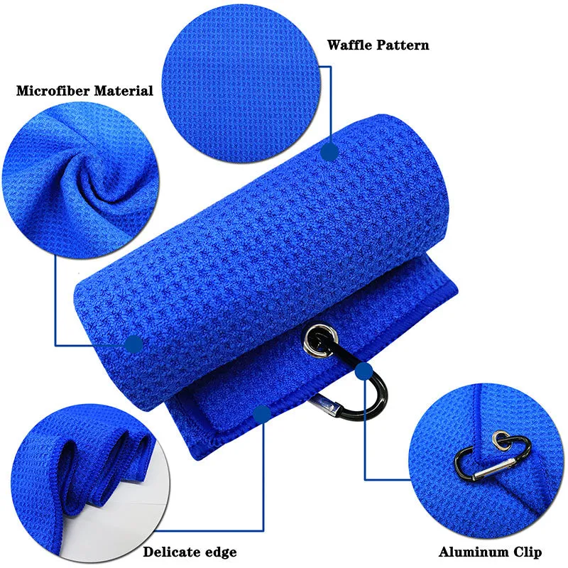 3 Pack Golf Towels for Golf Bags Tri-fold 24’’X16’’