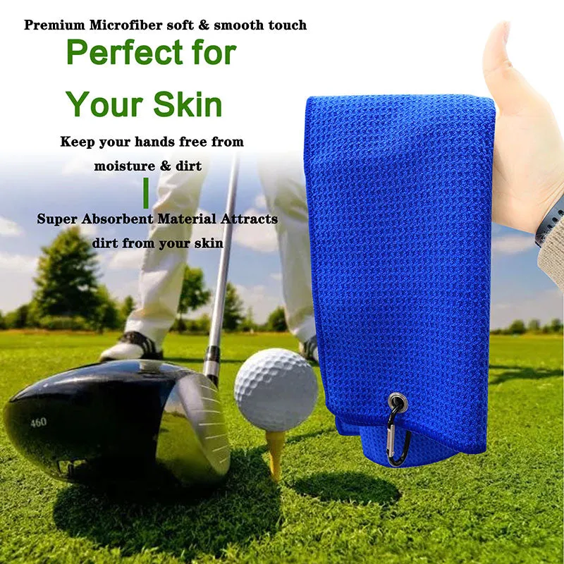 3 Pack Golf Towels for Golf Bags Tri-fold 24’’X16’’