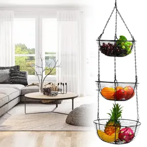 3-Tiers Hanging Fruit Basket