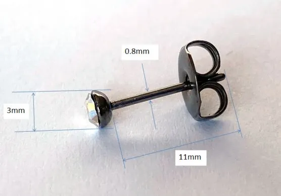 3mm Gem Studs