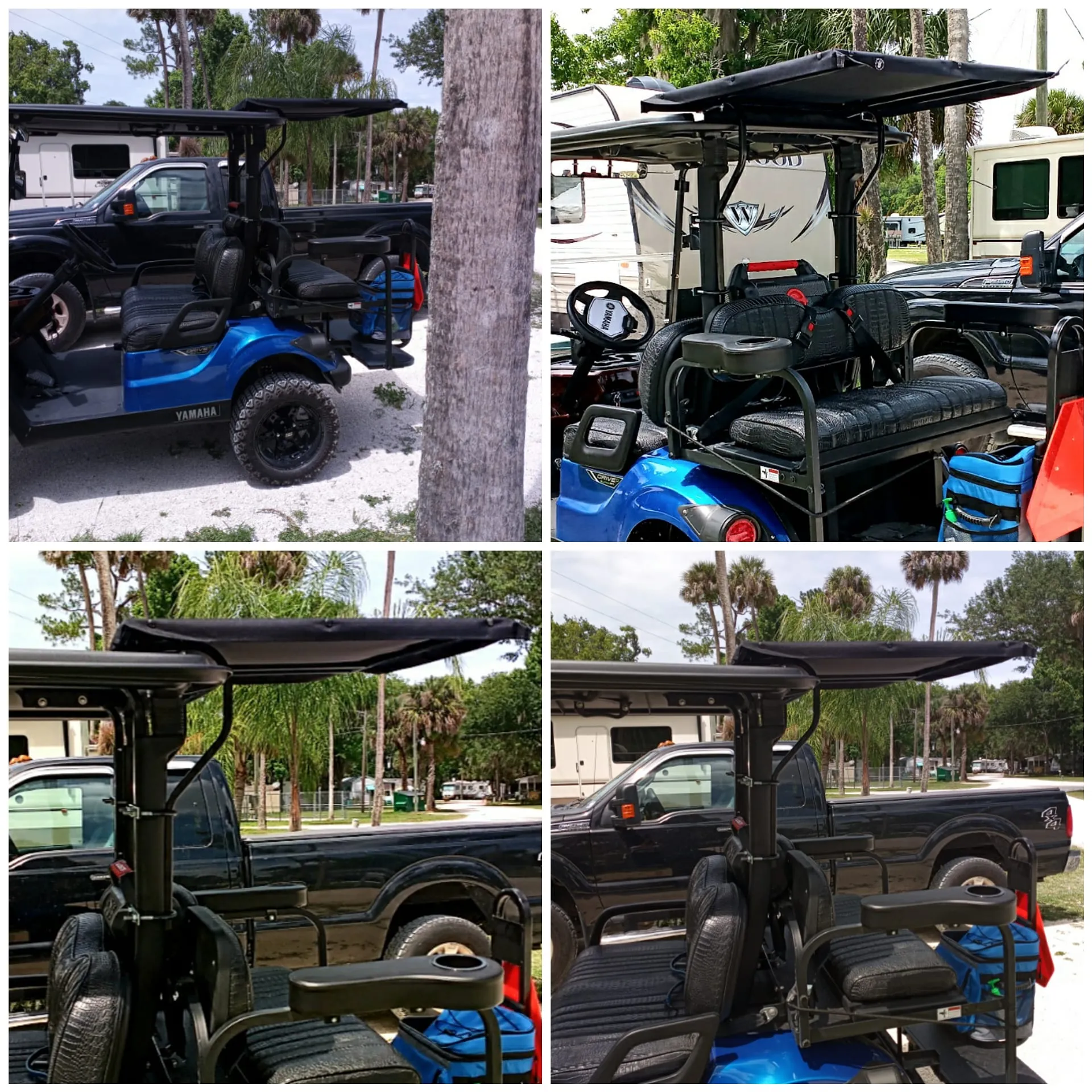4 or 6 Seater Golf Cart Extension Top