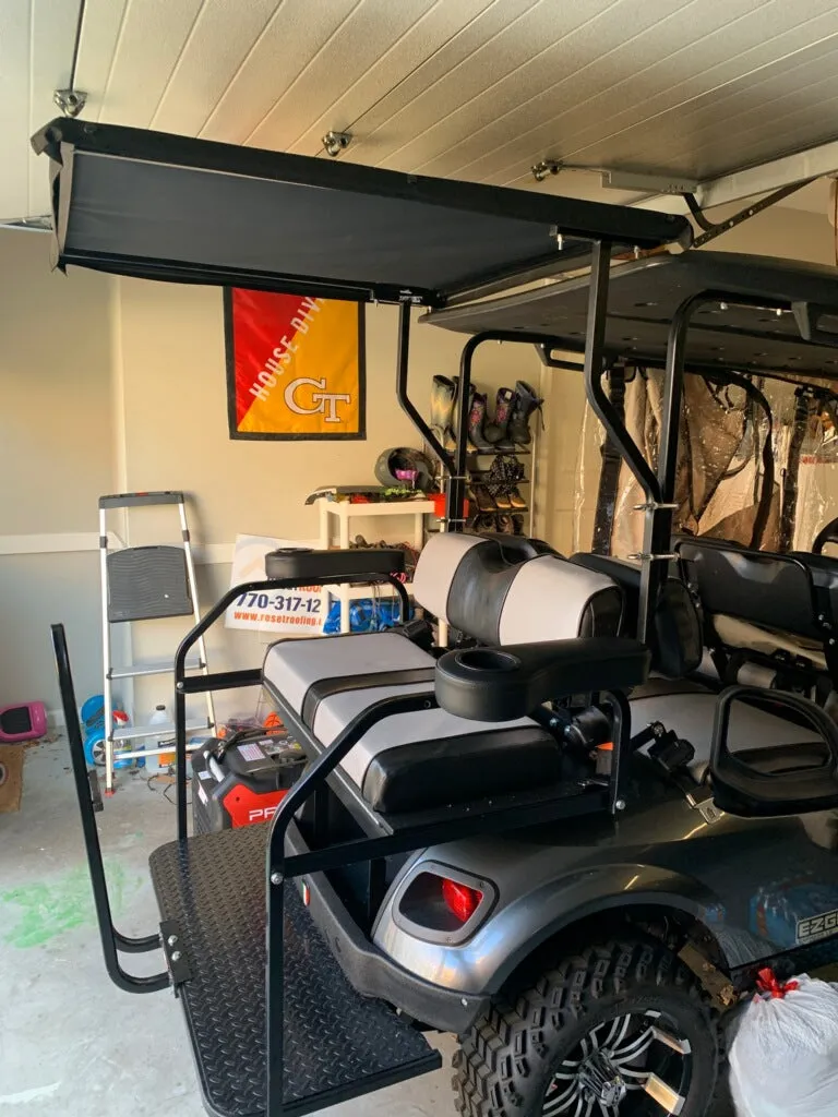 4 or 6 Seater Golf Cart Extension Top