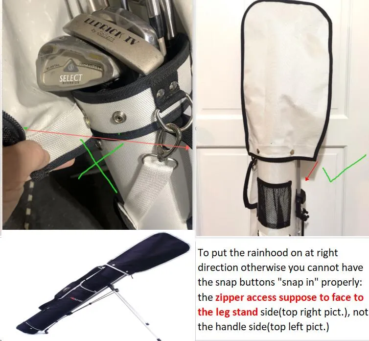 A99Golf C4 Range Sunday Pencil Carry Bag Removable Top Cover w. stand