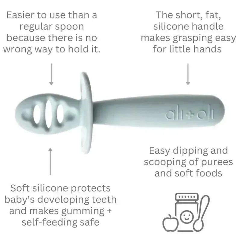 Ali   Oli - 3Pk Multi Stage Spoon Set For Baby, Blue