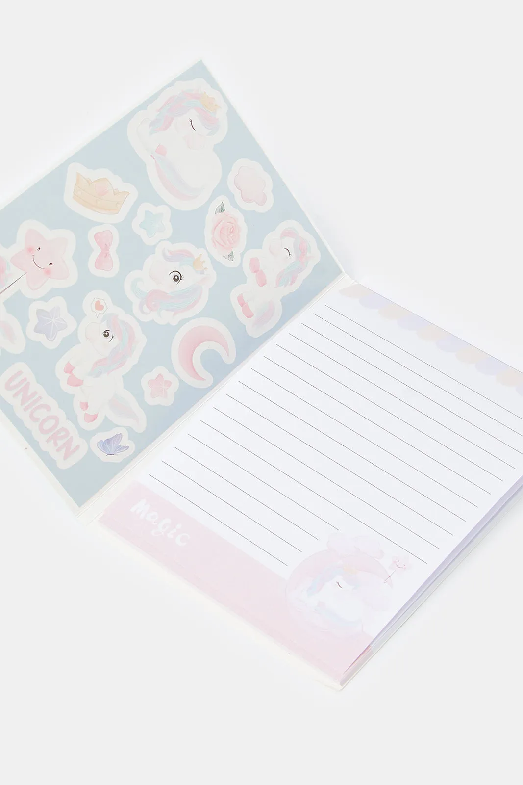 Assorted Unicorn Print Sticker & Notepad Set