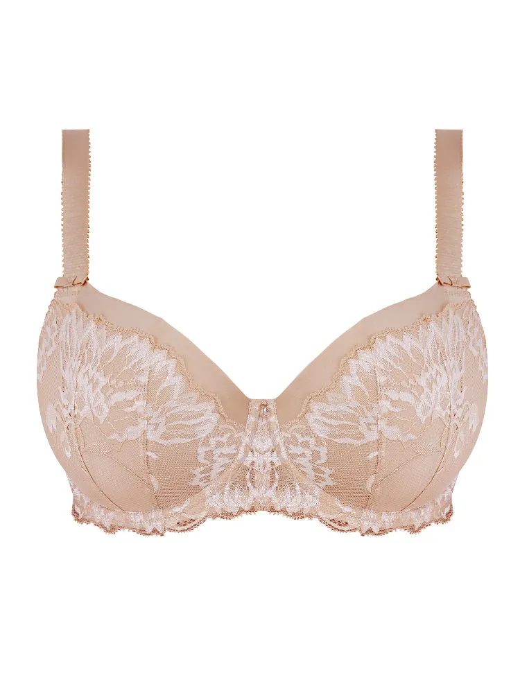 Aubree Padded Half Cup Bra - Natural Beige