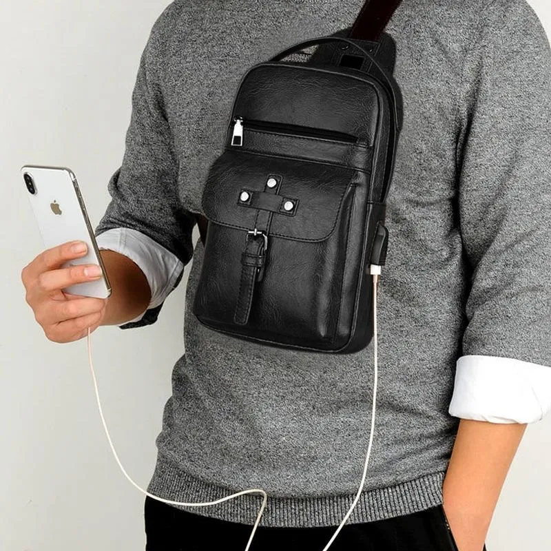 Backpack Waist Shoulder bag compatible with Ebook, Tablet and for AZUMI A50C (2019) - Black