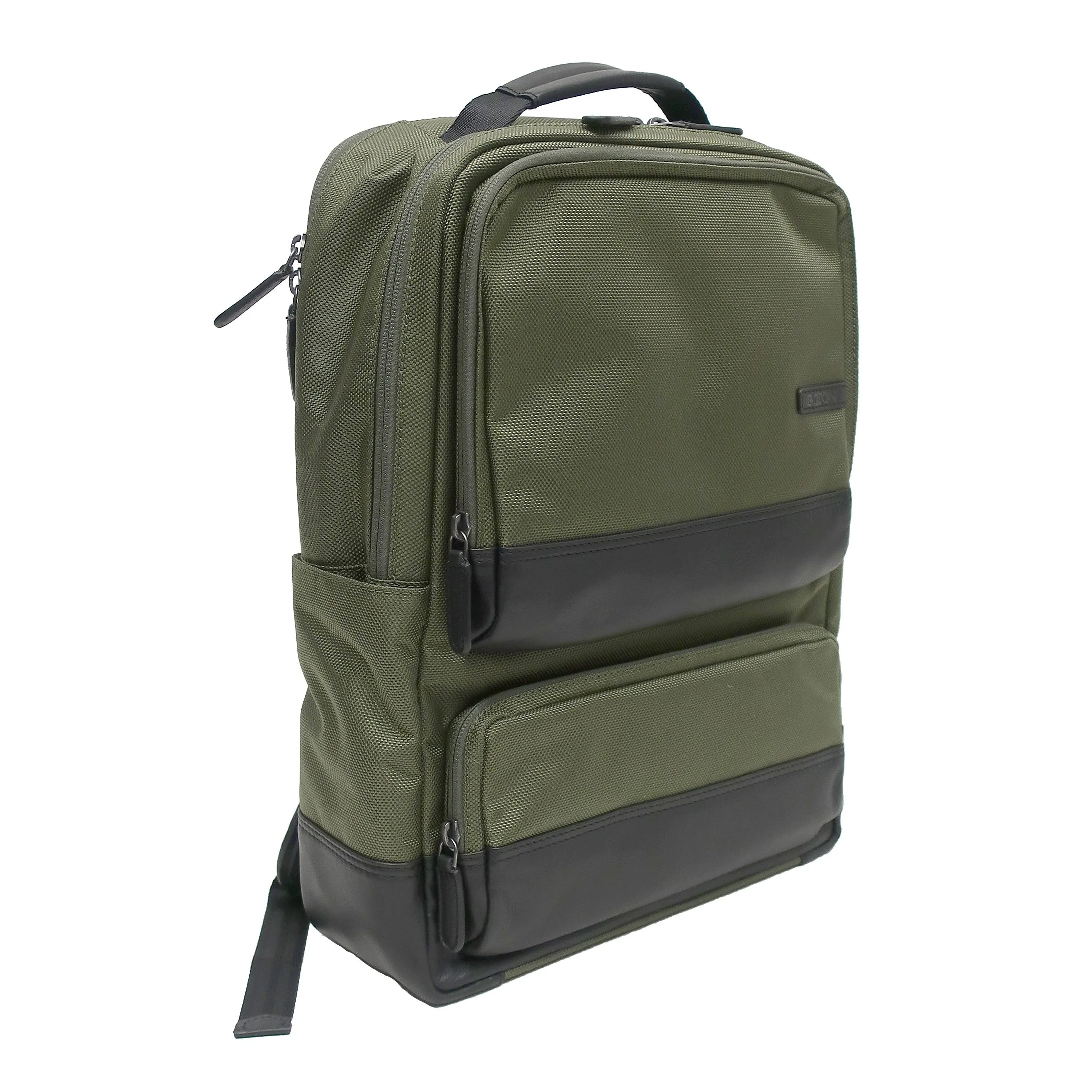 Ballistic Nylon Backpack With Nappa Leather Trims