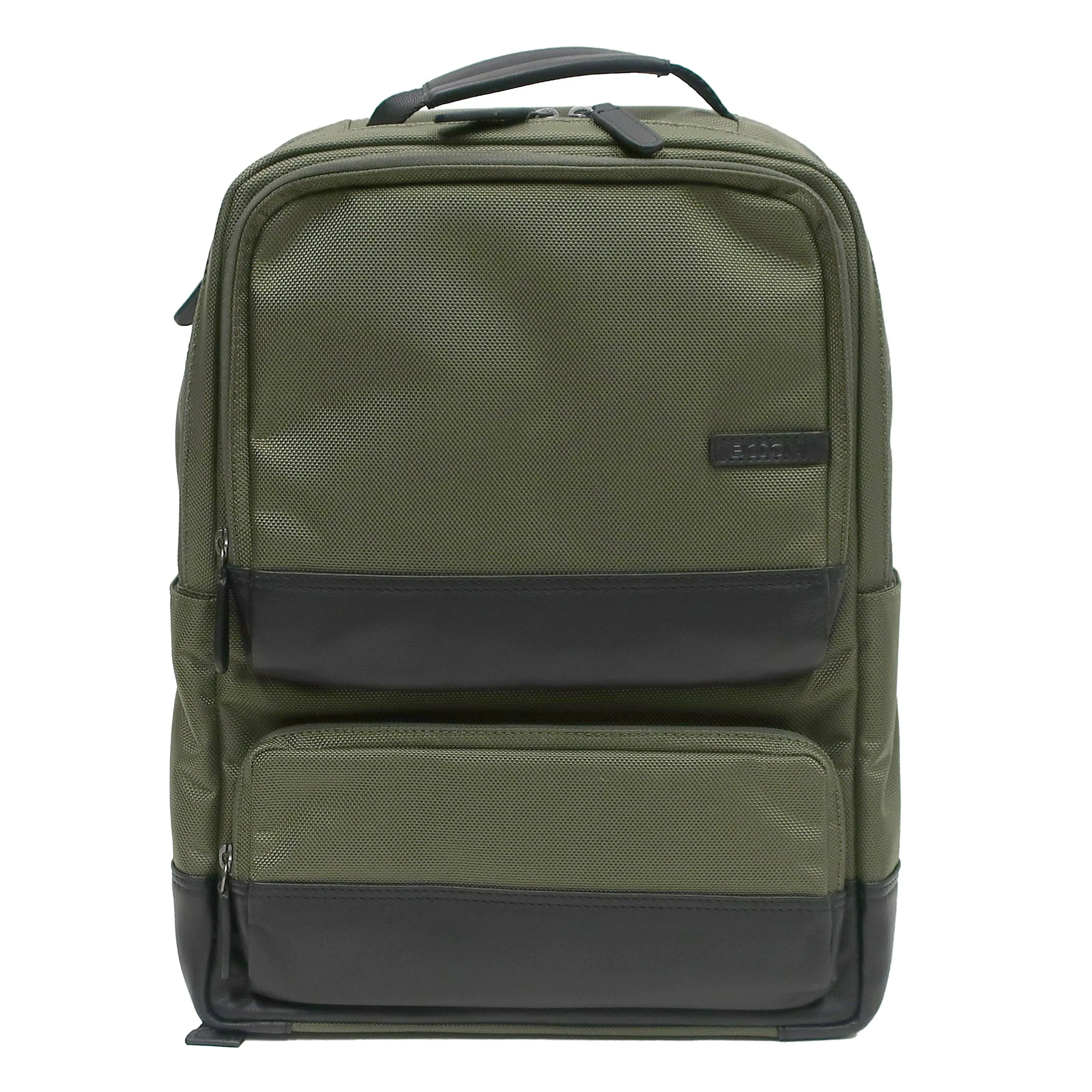 Ballistic Nylon Backpack With Nappa Leather Trims