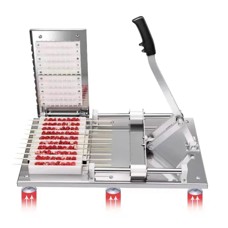 BBQ Semi-automatic Meat Machine Barbecue Skewer Tool Kitchen Accessory