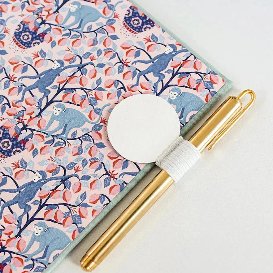 Bespoke Letterpress Pen Holder Loop - White