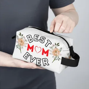 Best Mom Ever Makeup Bag | Cosmetic Bag | Travel bag | Toiletry Bag Women | Cute makeup bag | Makeup pouch | Aesthetic makeup bag