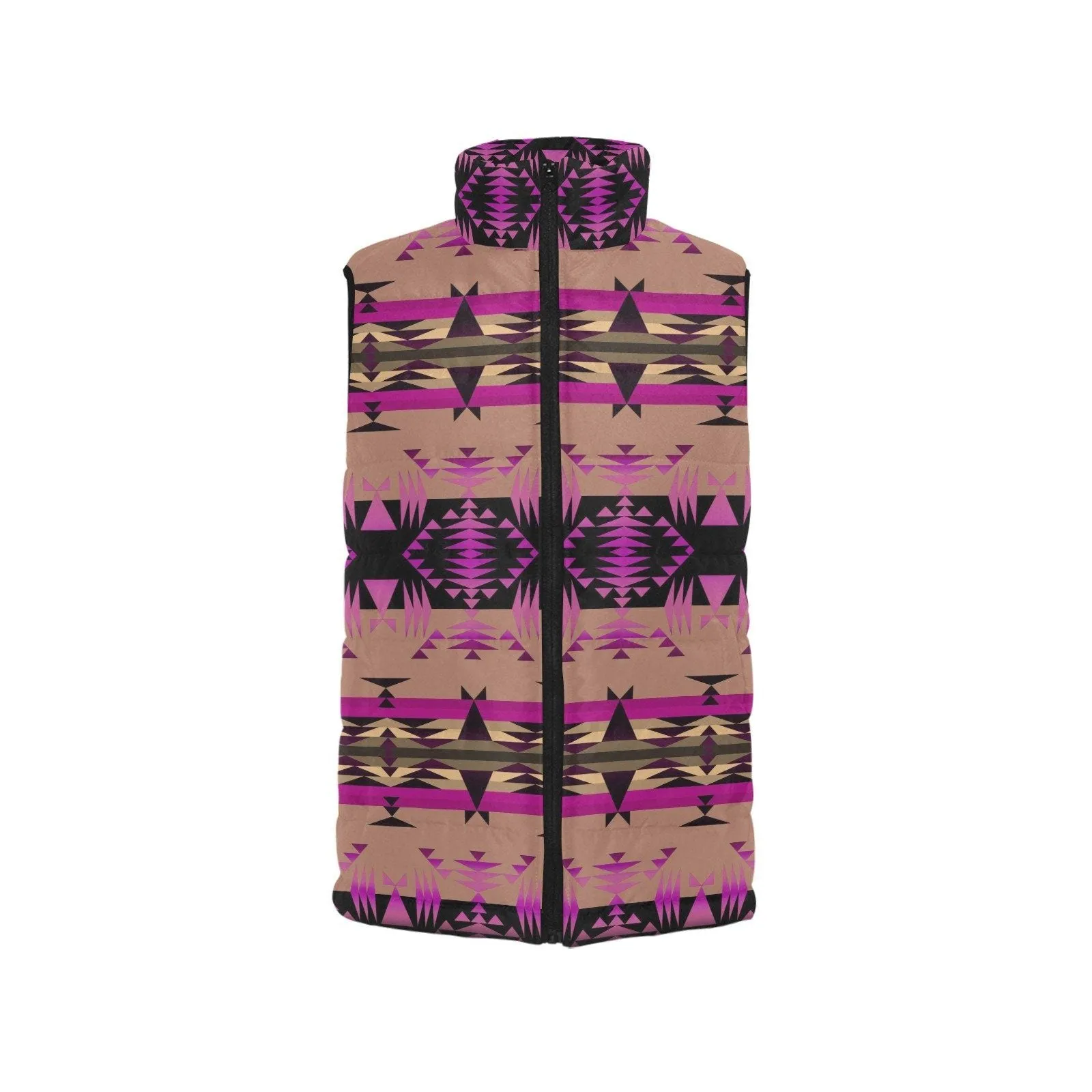 Between the Mountains Berry Women's Padded Vest Jacket