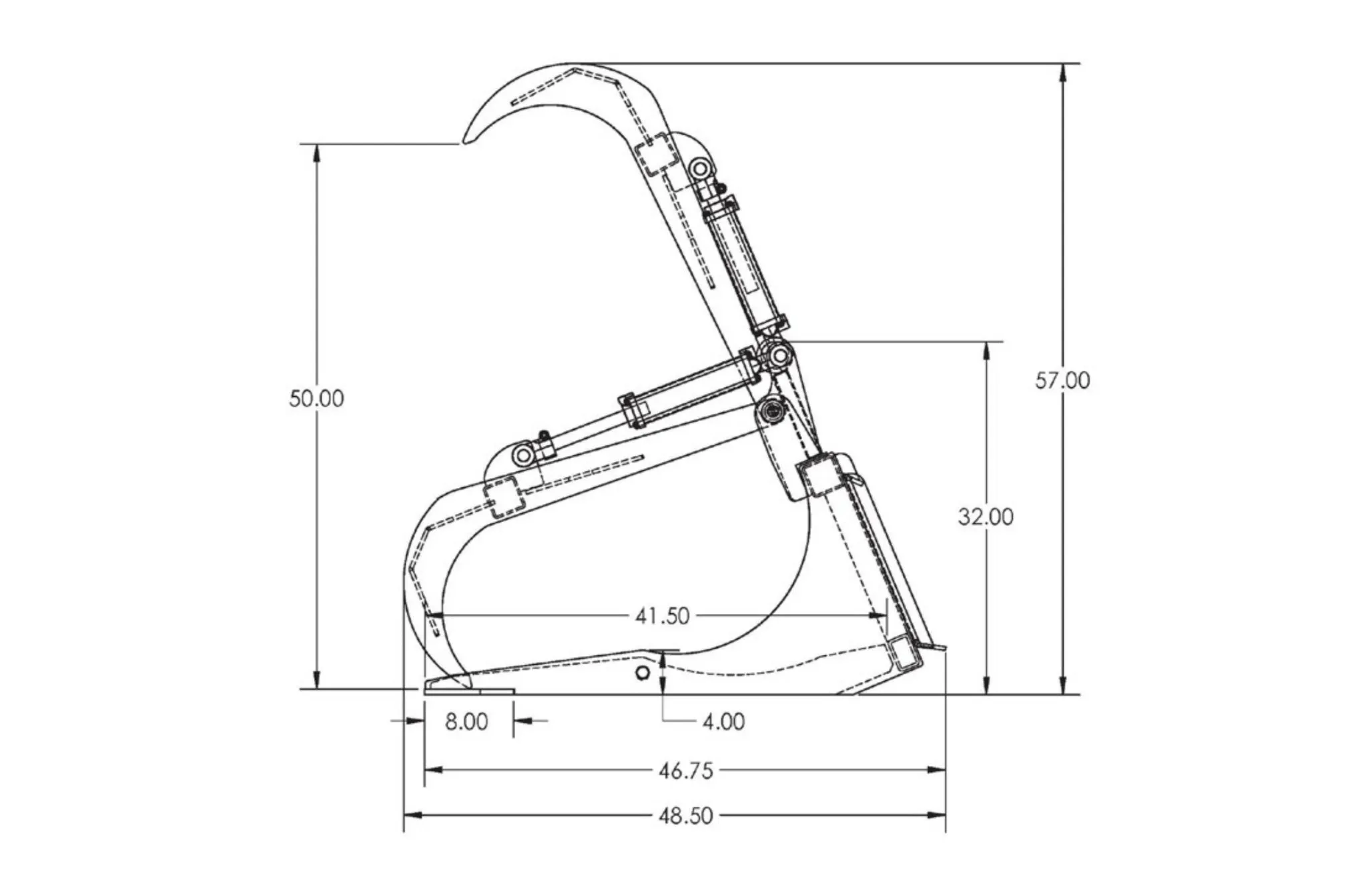 Bigtoolrack Brush Bucket With Grapple