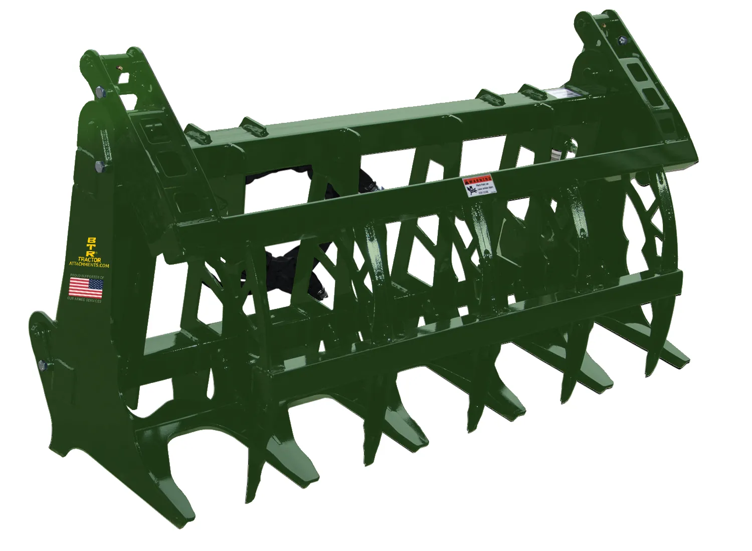 Bigtoolrack Extreme Granite Grapple Fits John Deere Quick Attach Loaders (Short Lead times we have stock in most sizes)