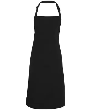 Black - 100% Polyester bib apron
