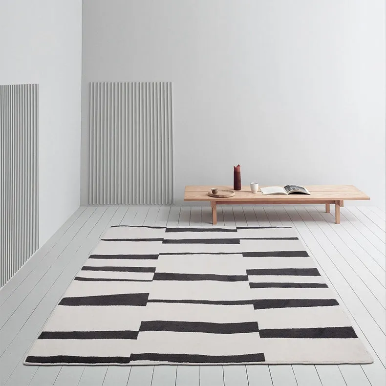 Black & White Geometric Carpet
