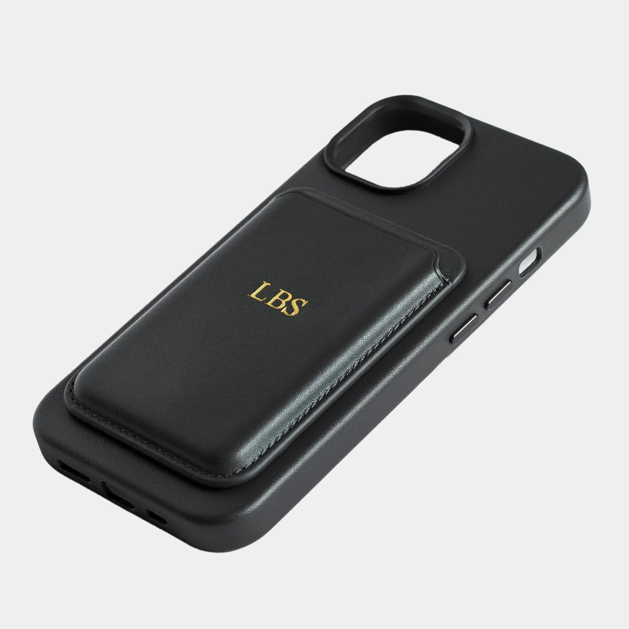 Black MagSafe Personalized Card Holder