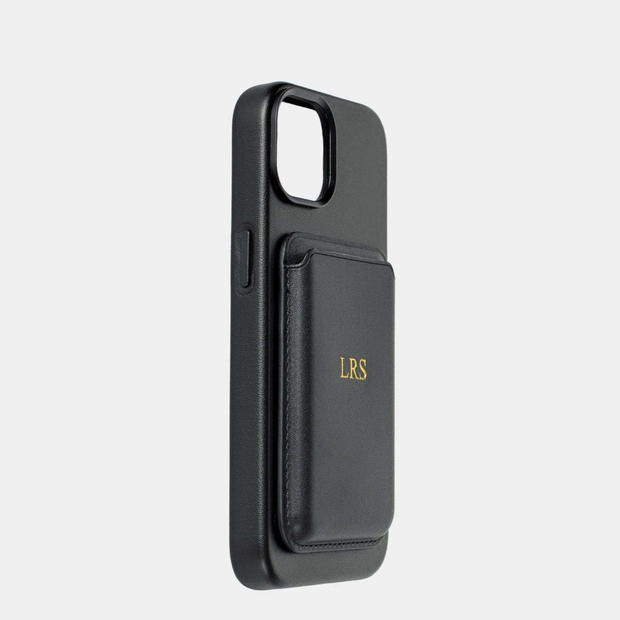 Black MagSafe Personalized Card Holder