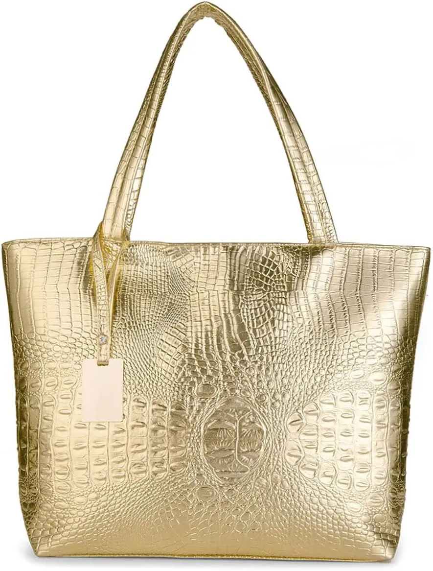 Black Textured Top Handle Faux Leather Handbag