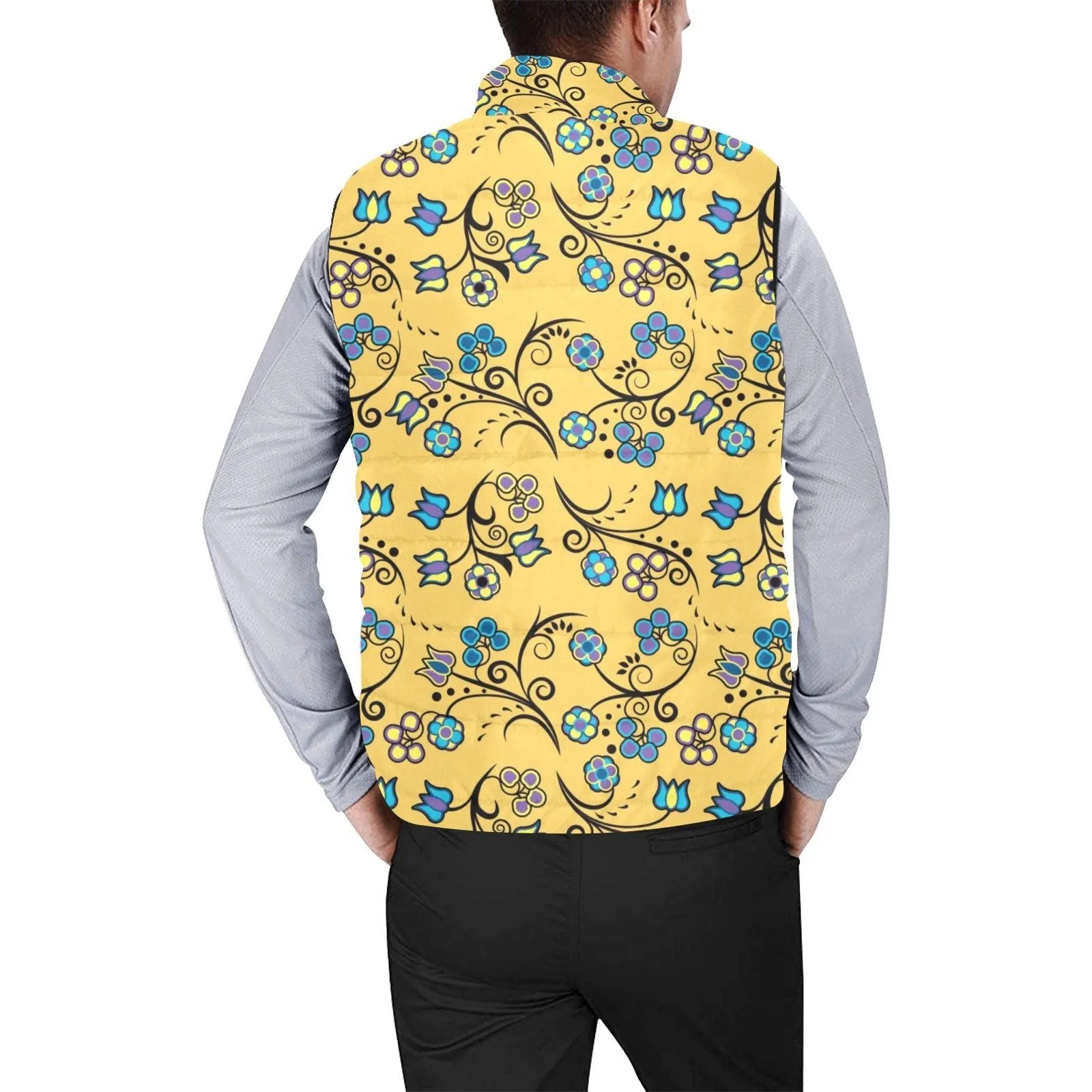 Blue Trio Tuscan Men's Padded Vest Jacket
