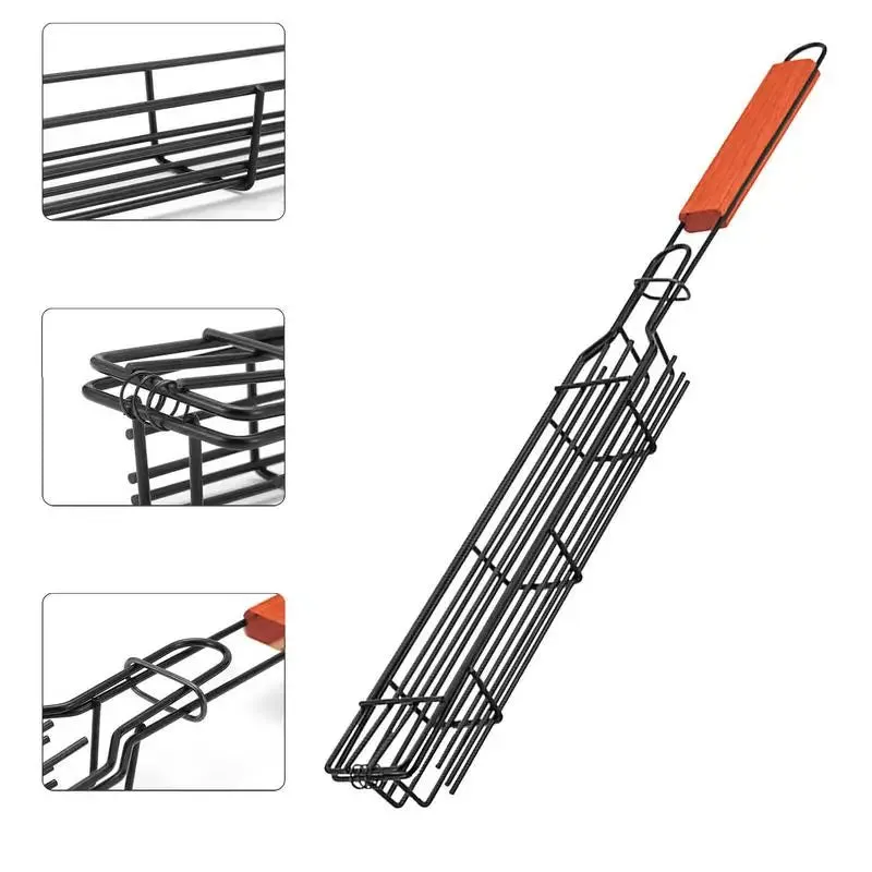 Camping Grill Basket Portable Barbecue Grilling Basket BBQ Basket