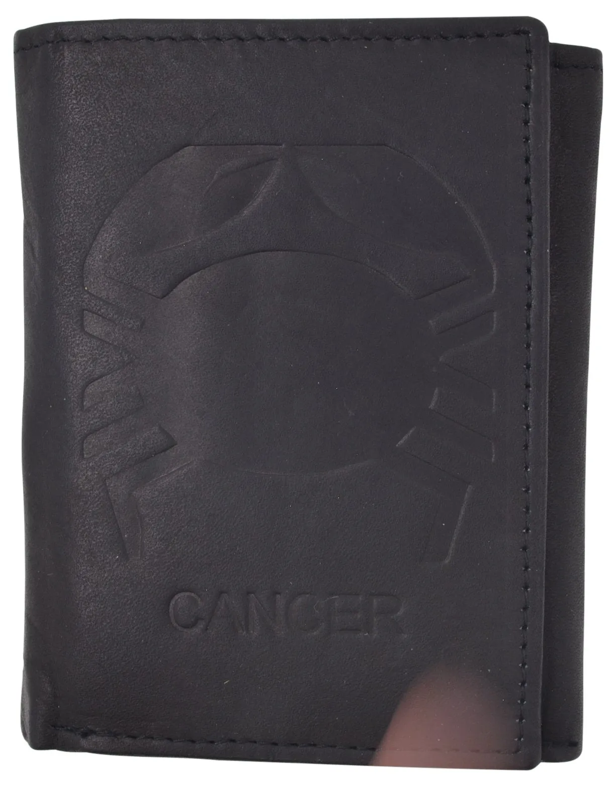 Cancer Zodiac Sign Bifold Trifold Genuine Leather Men's Wallets