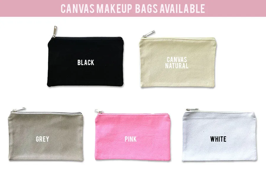 Canvas Makeup Bag - B