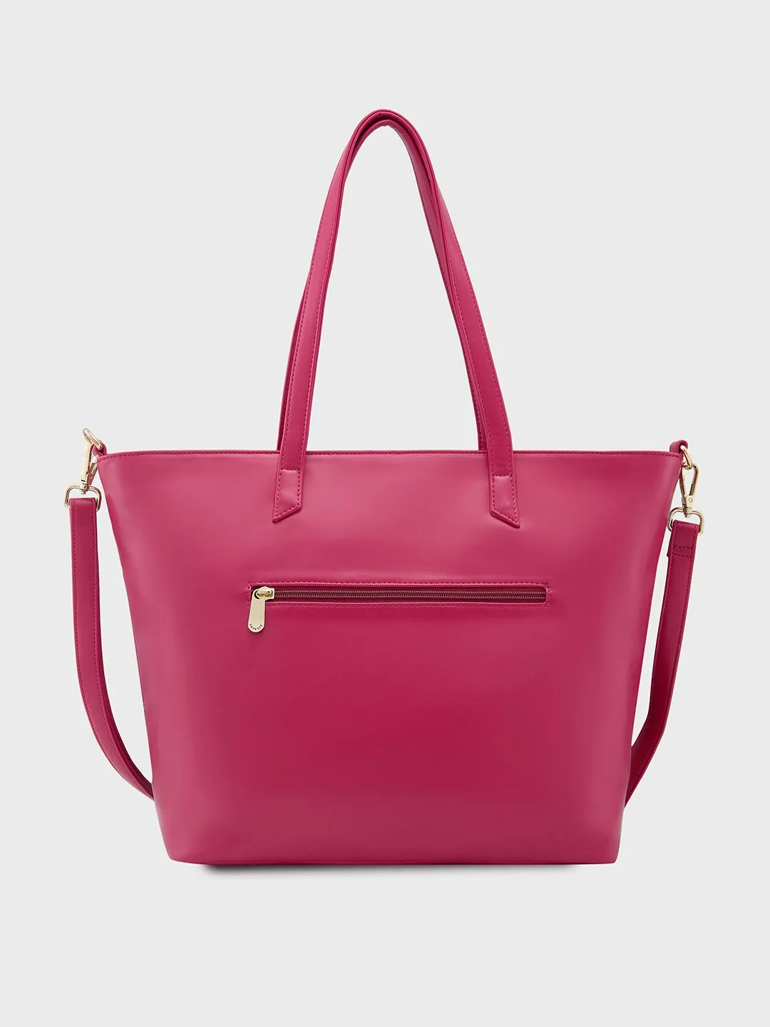 Caprese Shanaya Tote Medium Printed Womens Office Handbag Burgundy