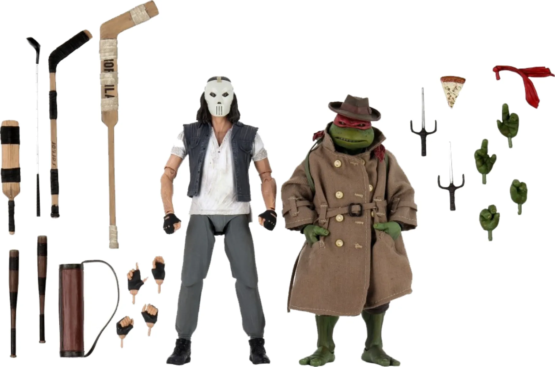 Casey Jones & Raphael Disguise - Teenage Mutant Turtles 2 Pack Neca Action Figures