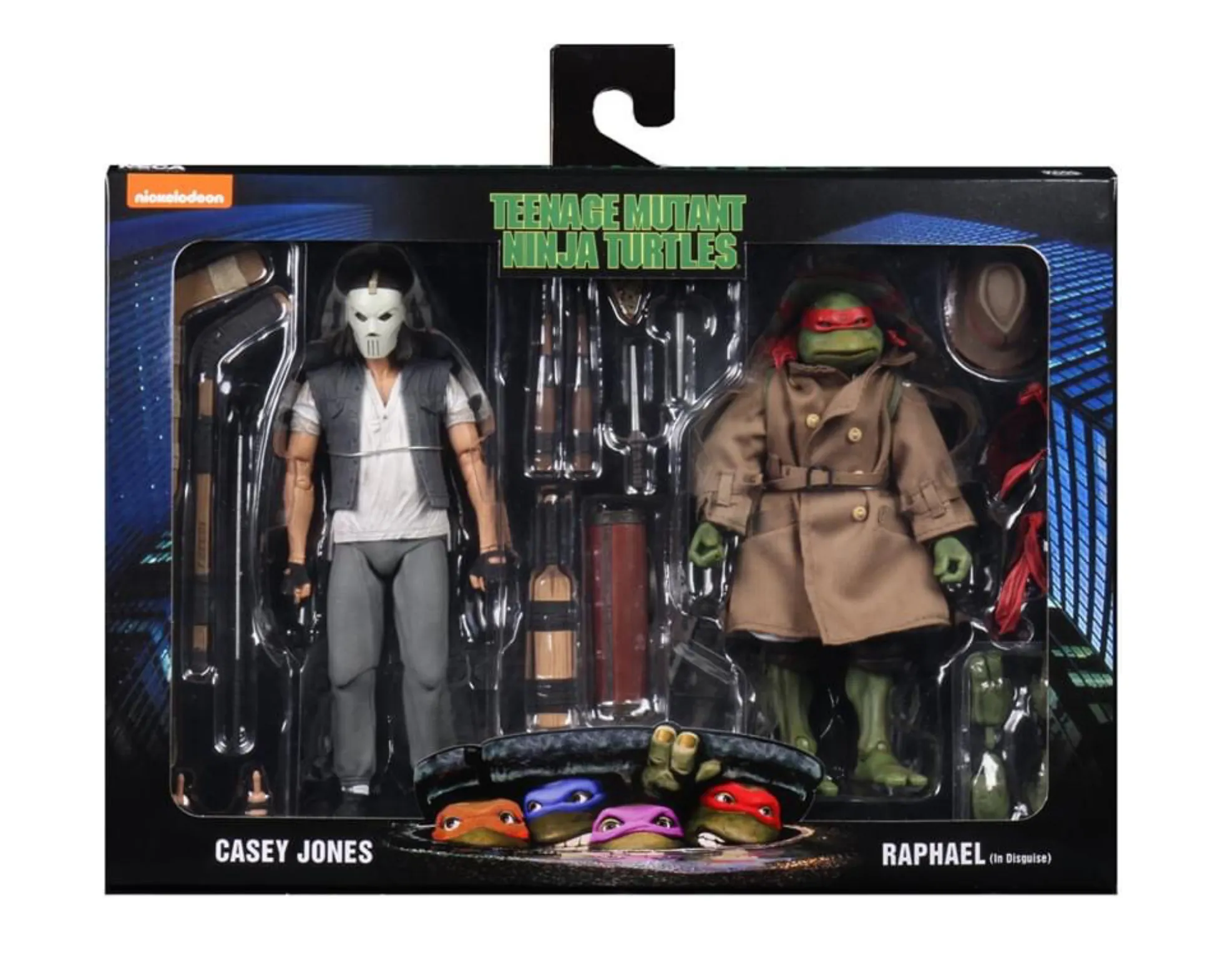 Casey Jones & Raphael Disguise - Teenage Mutant Turtles 2 Pack Neca Action Figures