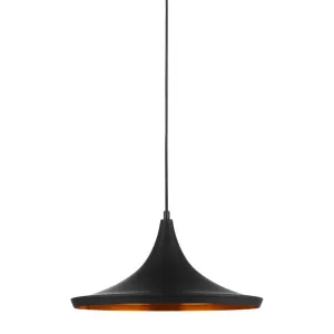 Caviar4 Black with Dimpled Gold 360mm Industrial Pendant