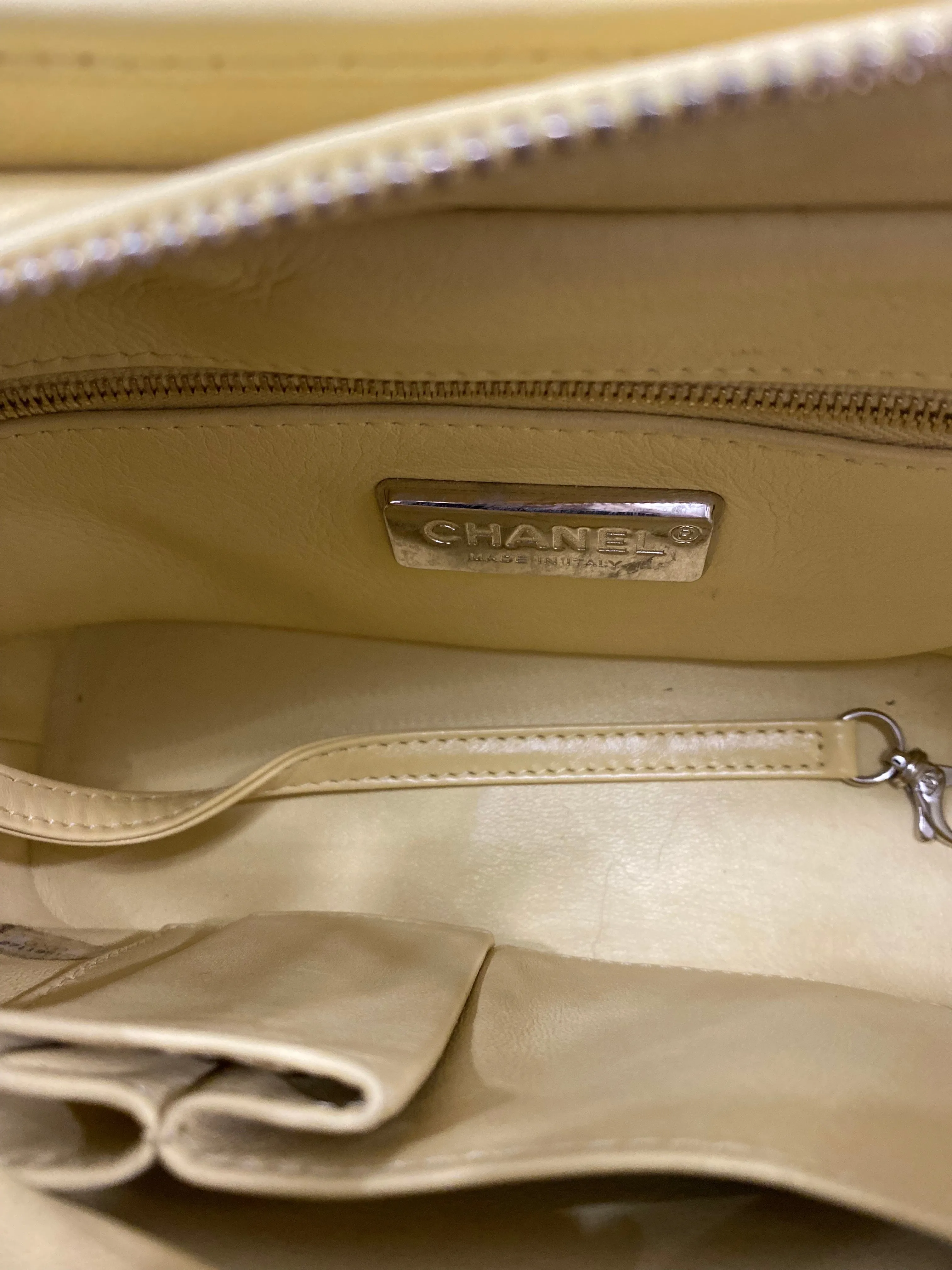 CHANEL CC PYTHON GABRIELLE HOBO BAG IN YELLOW MULTICOLOR