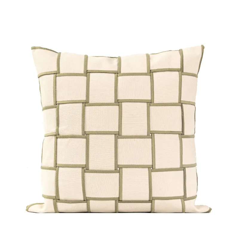 Chessboard Patterned Throw Pillow