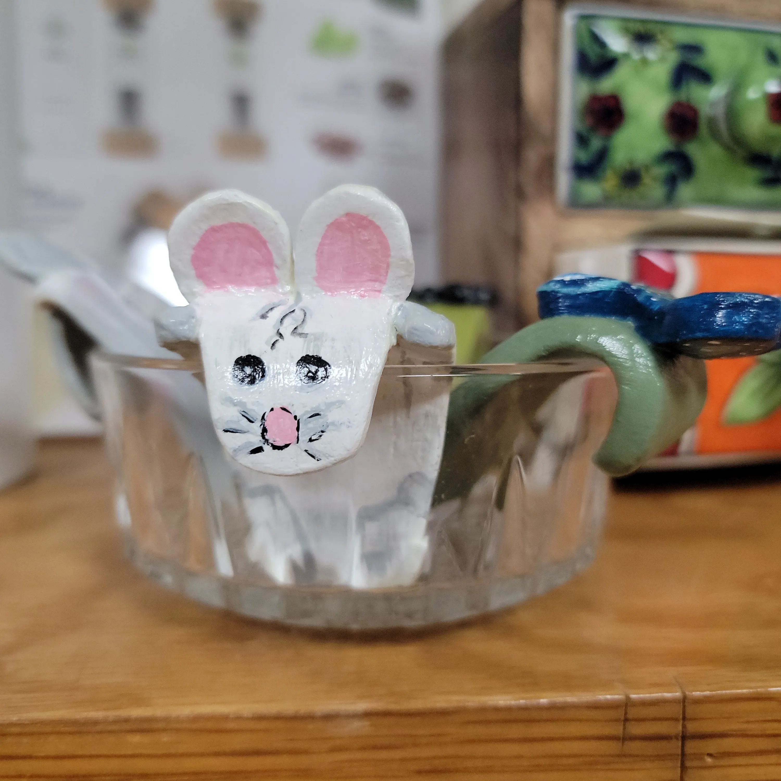 Clay Hand Made Cute Tea Bag Holders