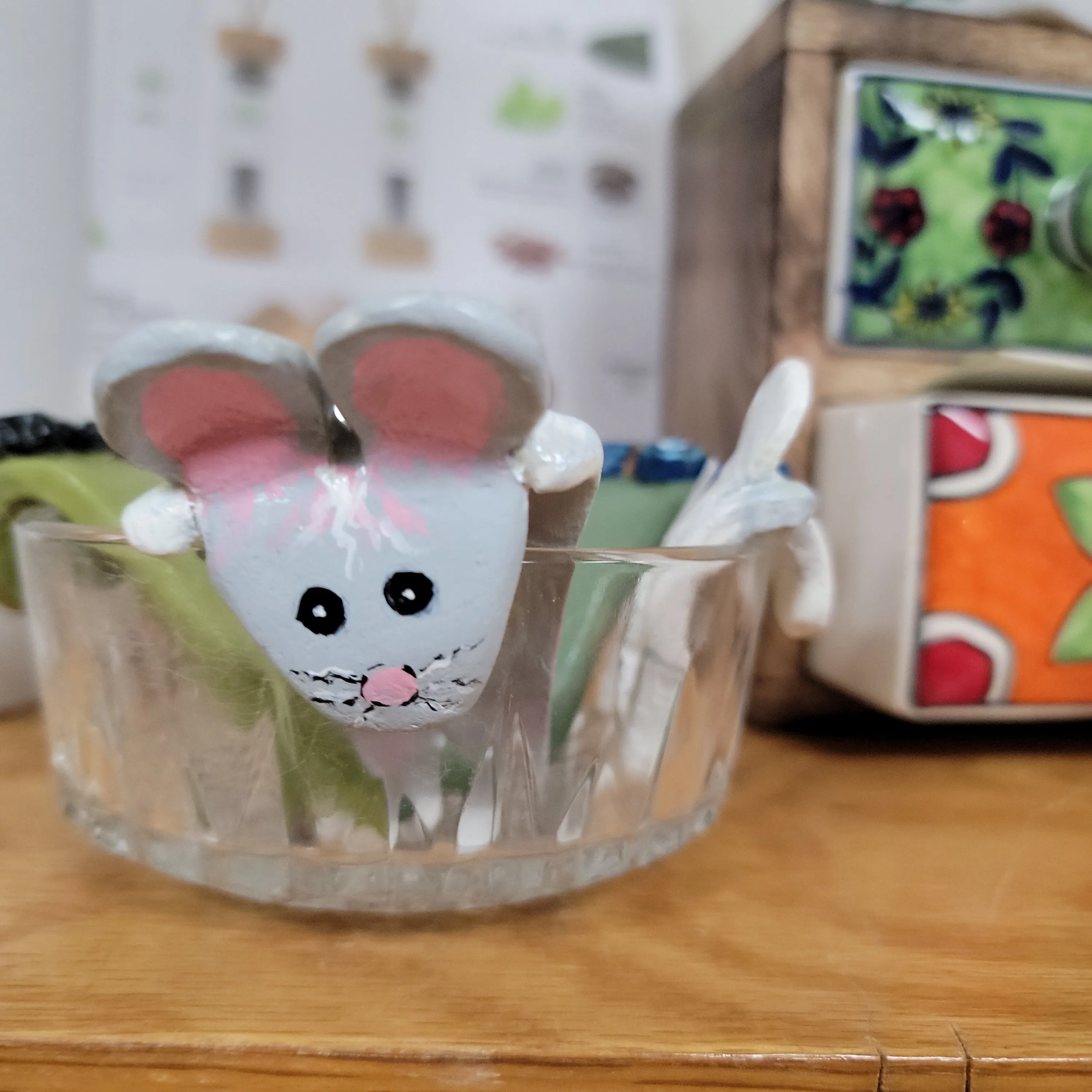 Clay Hand Made Cute Tea Bag Holders