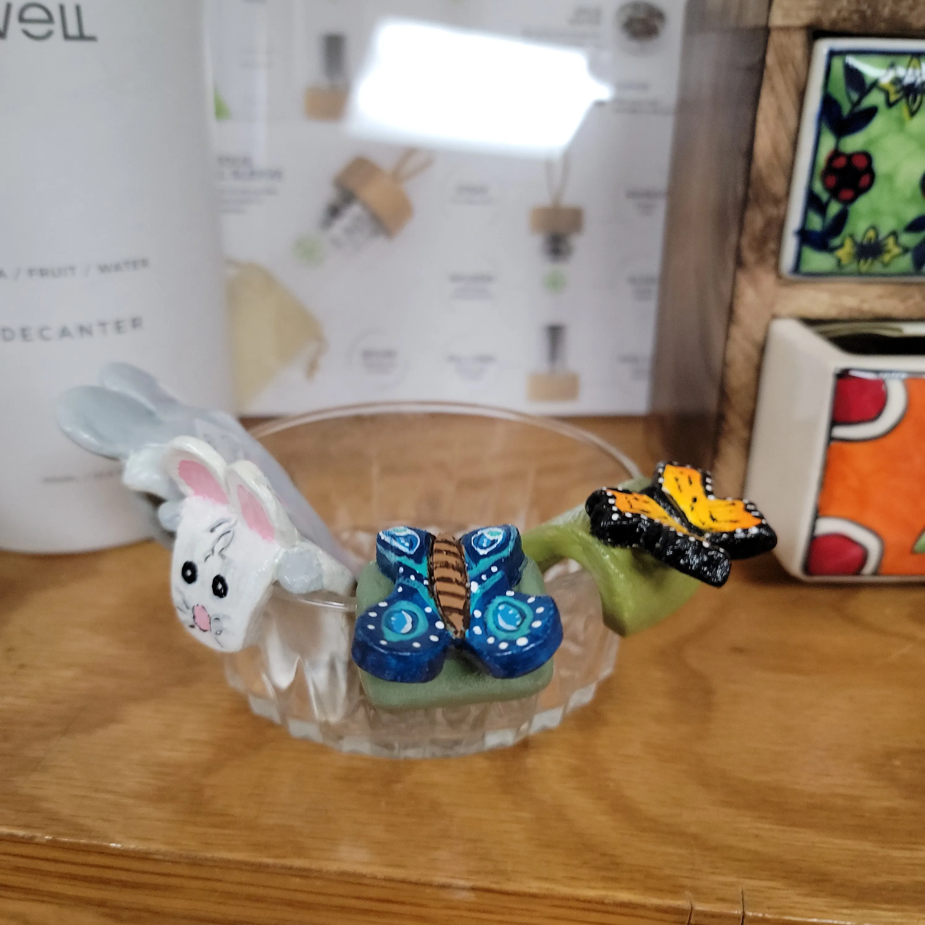 Clay Hand Made Cute Tea Bag Holders