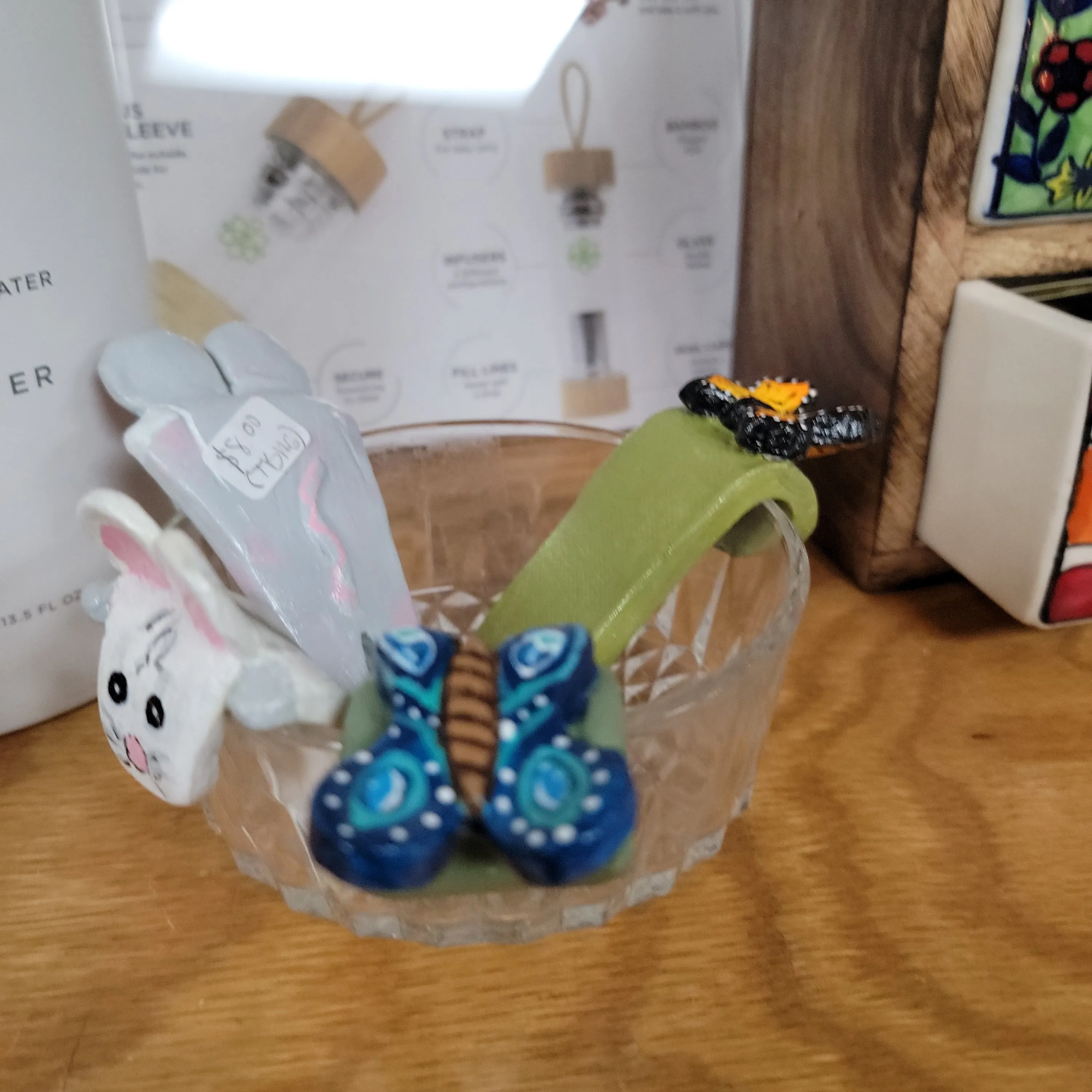 Clay Hand Made Cute Tea Bag Holders