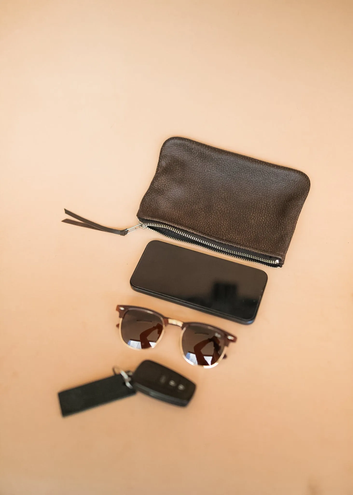 Clementine Clutch - Cowhide
