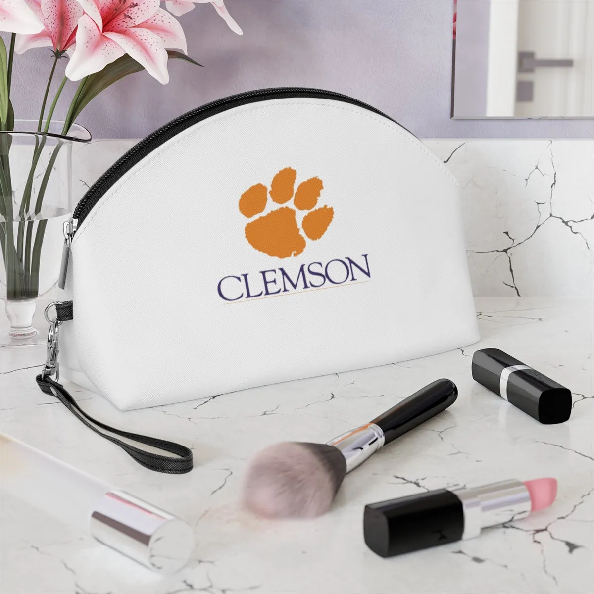 Clemson University Makeup Bag