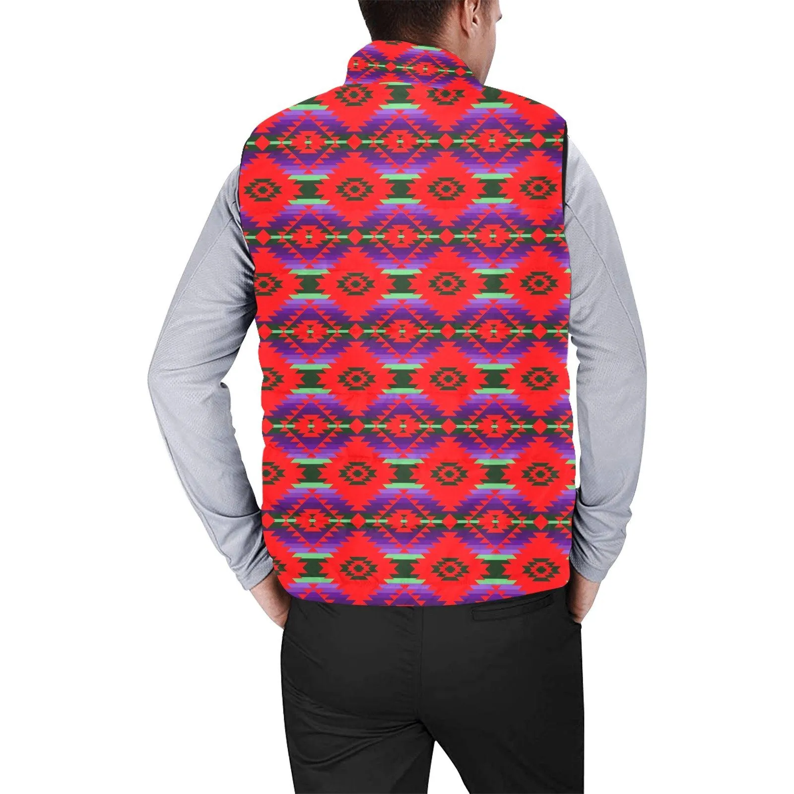 Cree Confederacy Chicken Dance Men's Padded Vest Jacket