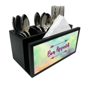 Cutlery Tissue Holder Napkin Stand -  Multi Watercolor