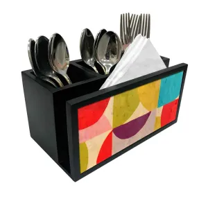 Cutlery Tissue Holder Napkin Stand -  Pattern Design
