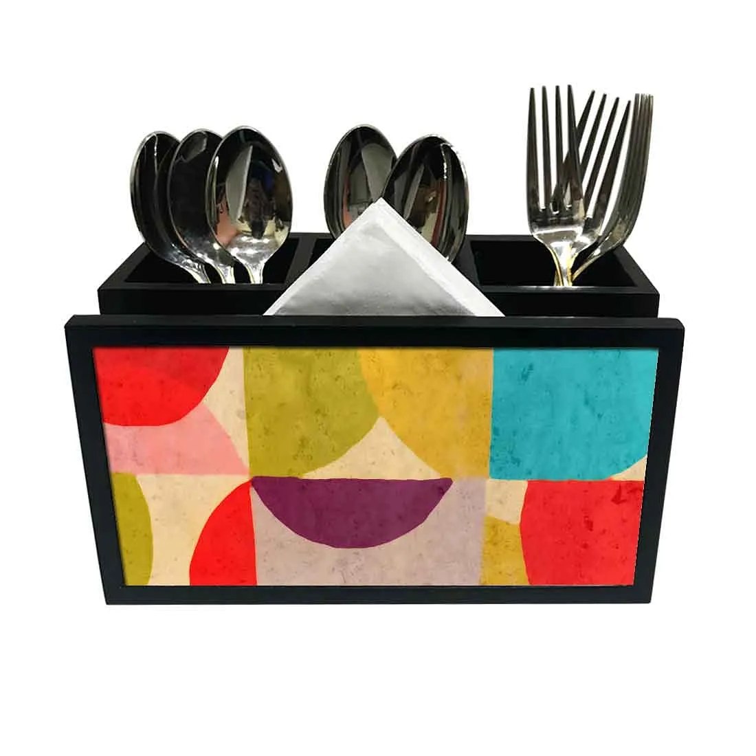 Cutlery Tissue Holder Napkin Stand -  Pattern Design