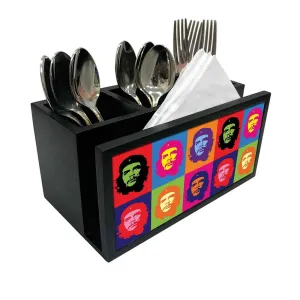 Cutlery Tissue Holder Napkin Stand -  Pop Art Icon