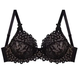 Dahlia Full Figure Bra - Dahlia Black